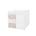 Bed MiniMAX NEW white+light oak /multi-functional dresser/